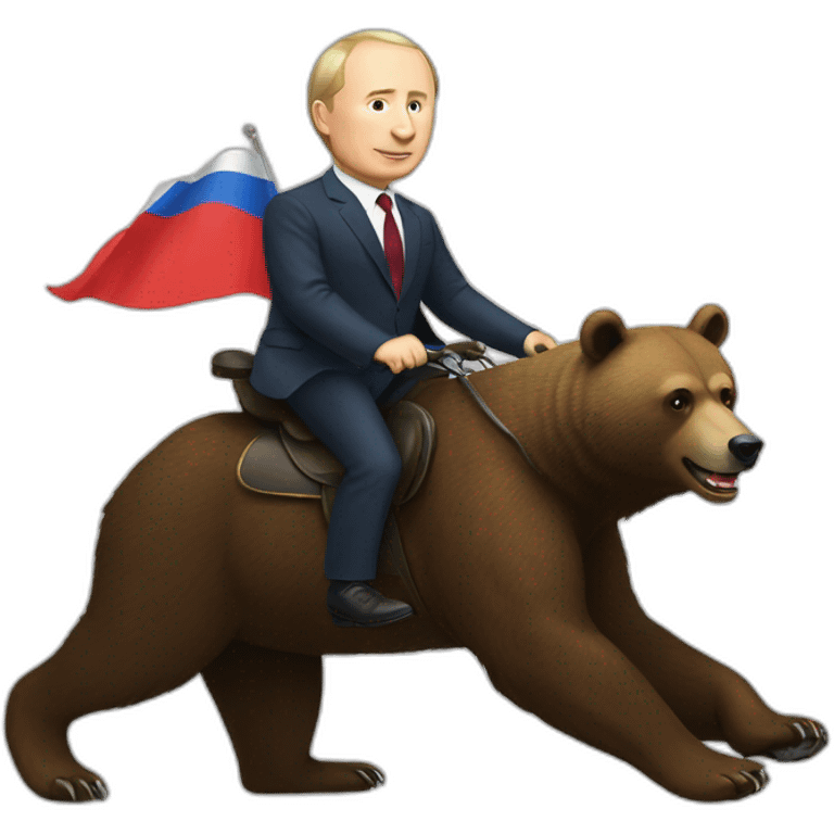 bear riding putin emoji