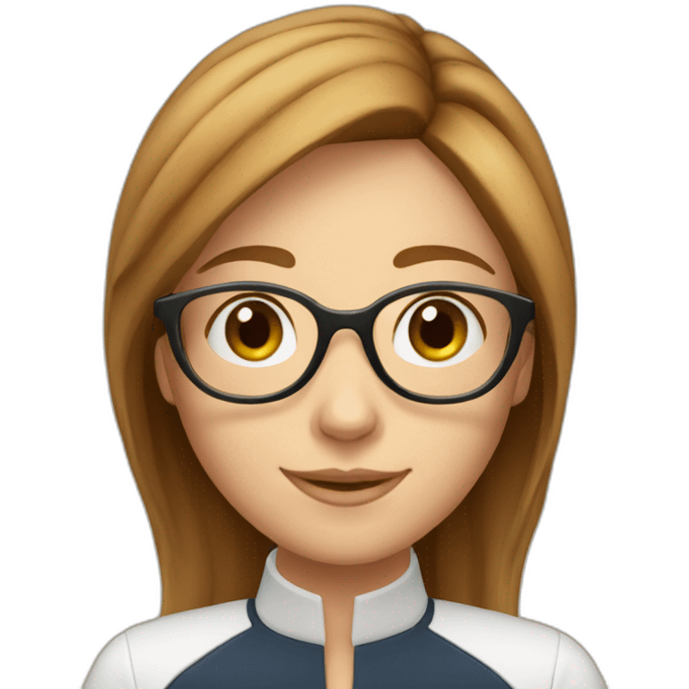 culina smart girl with glasses emoji