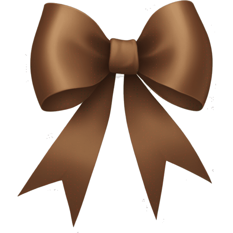 Brown ribbon bow emoji