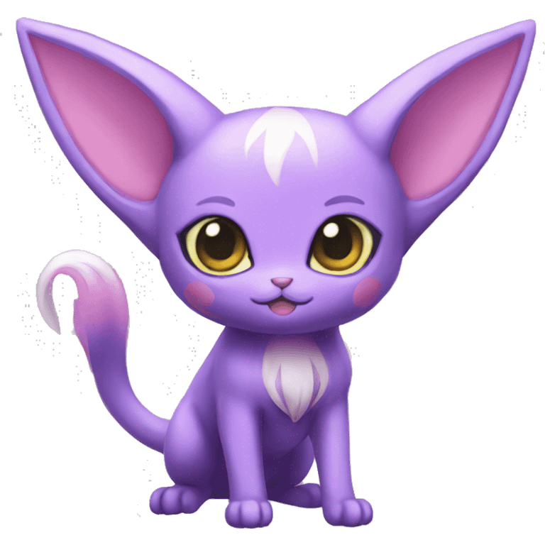 Kawaii Espeon full body emoji