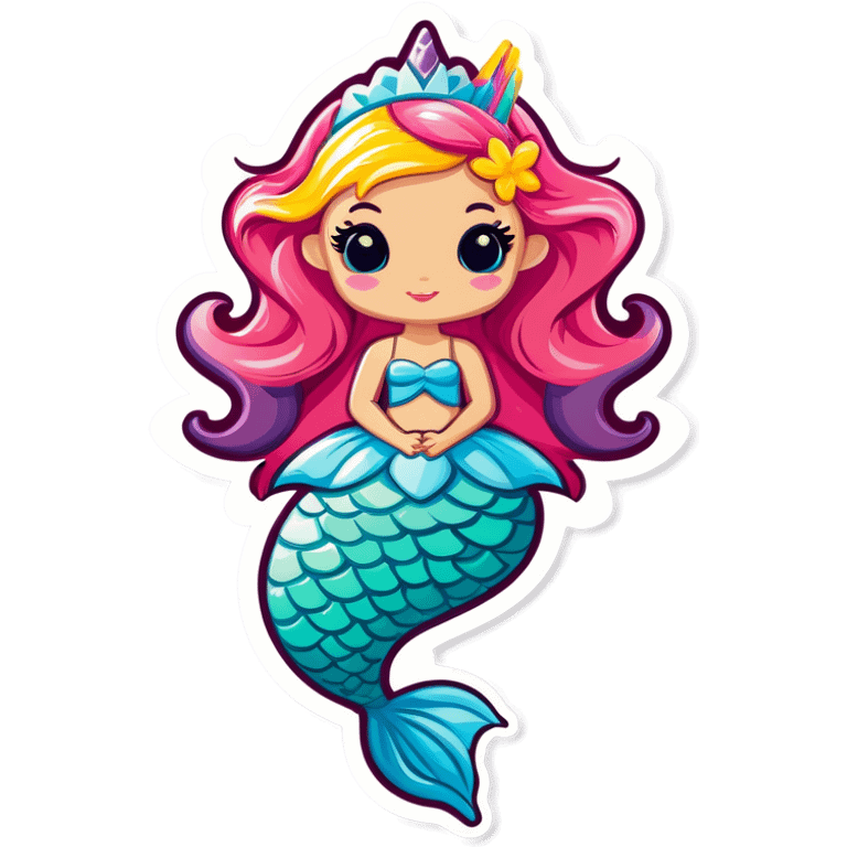 Mermaid unicorn princess fairy  emoji