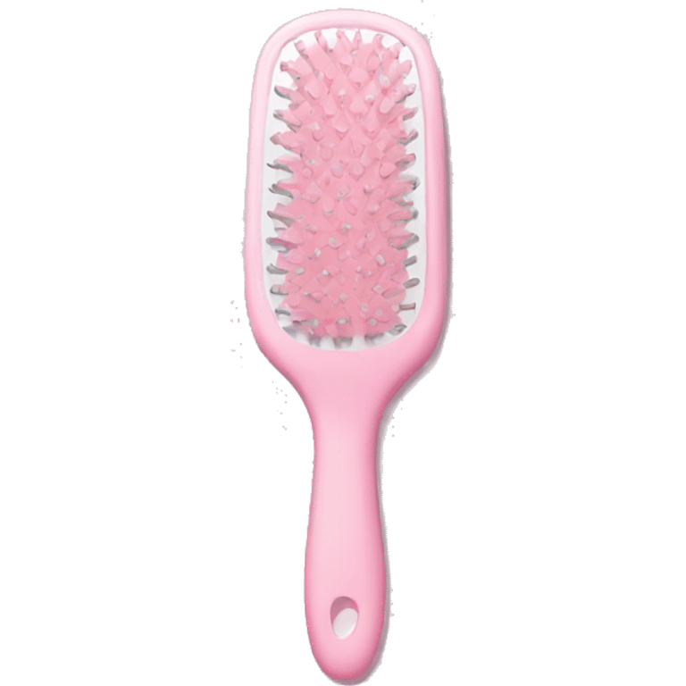 Light pink hair brush emoji