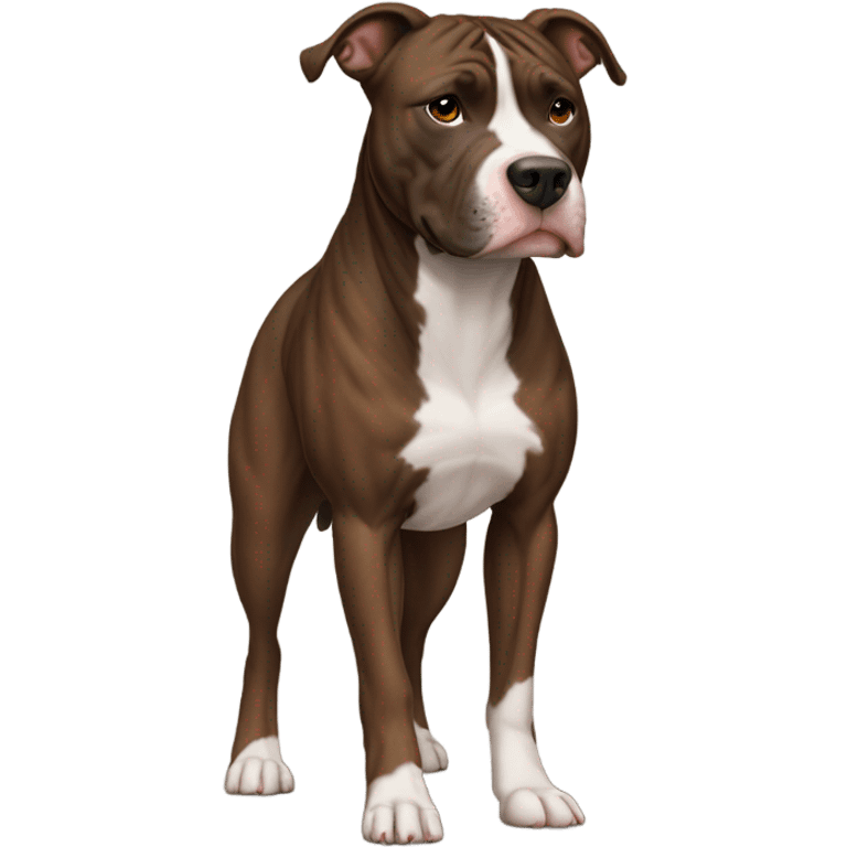 Brindle pitbull emoji