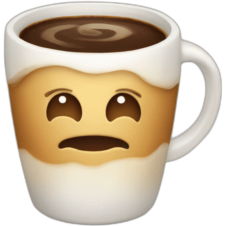 Chat qui boit du café emoji