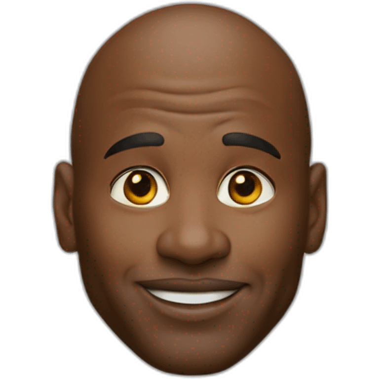 michael jordan head red shir emoji