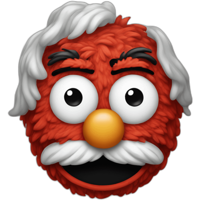 Extremely aged elmo emoji