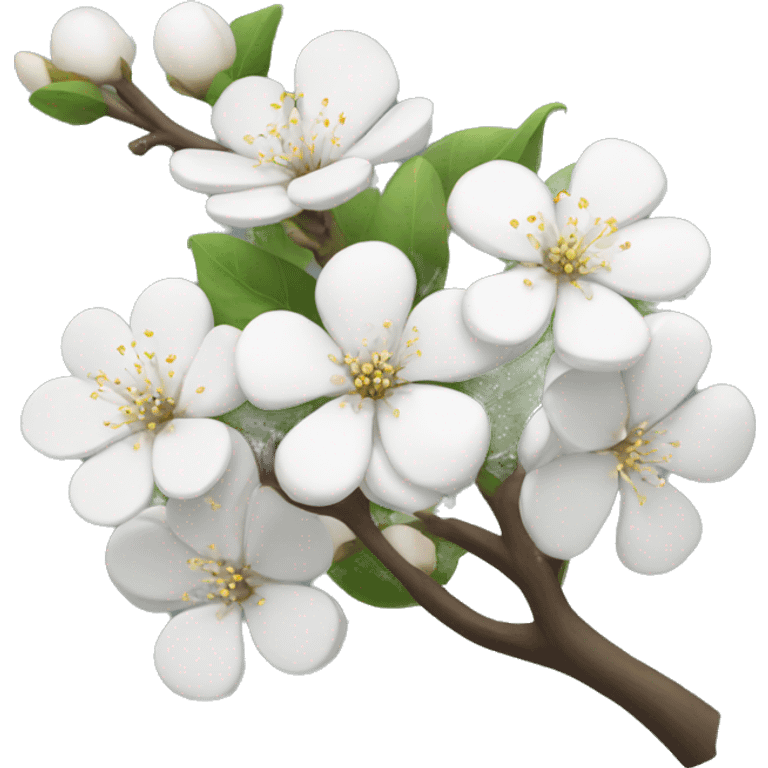 White blossom tree  emoji