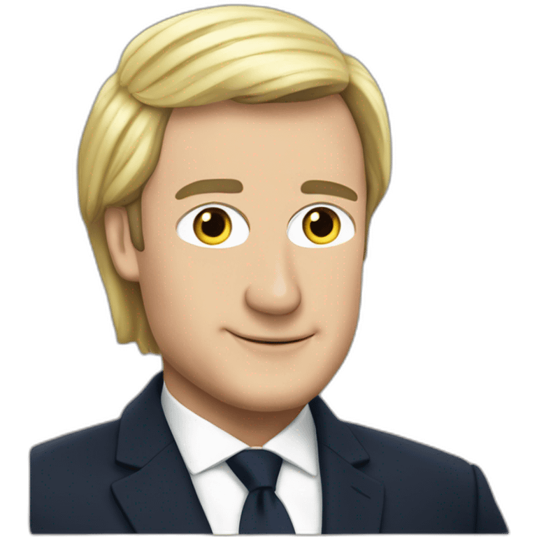 Macron sur marine le pen emoji