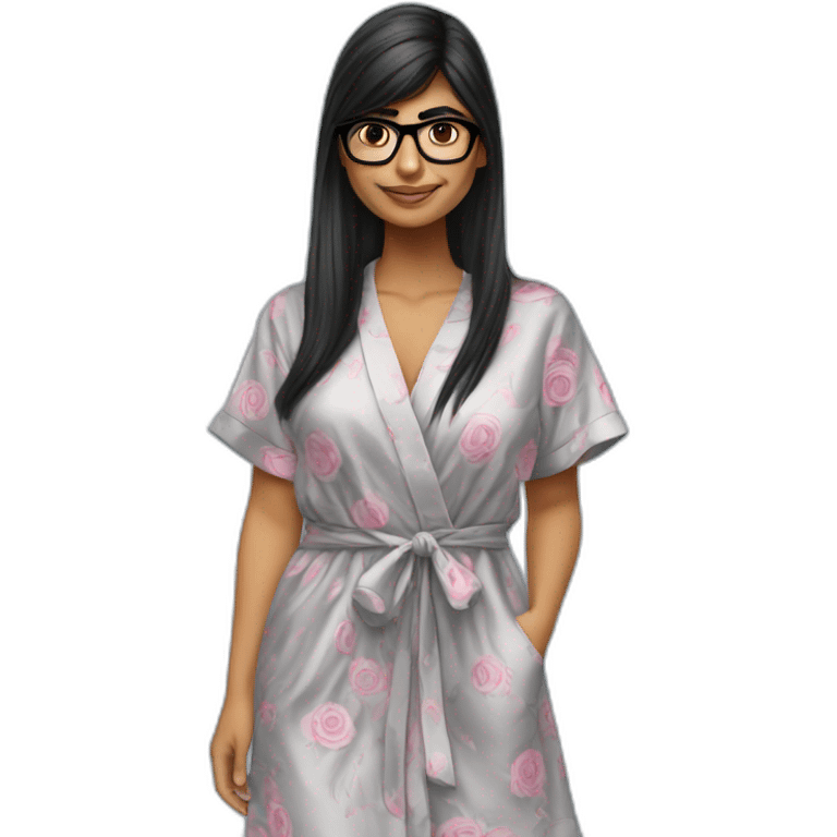 Mia khalifa en robe emoji