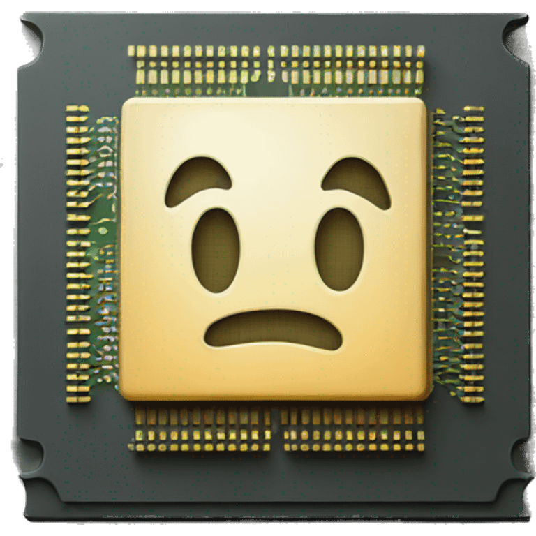 a computer chip emoji