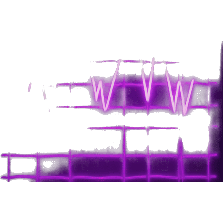 neon purple EKG emoji