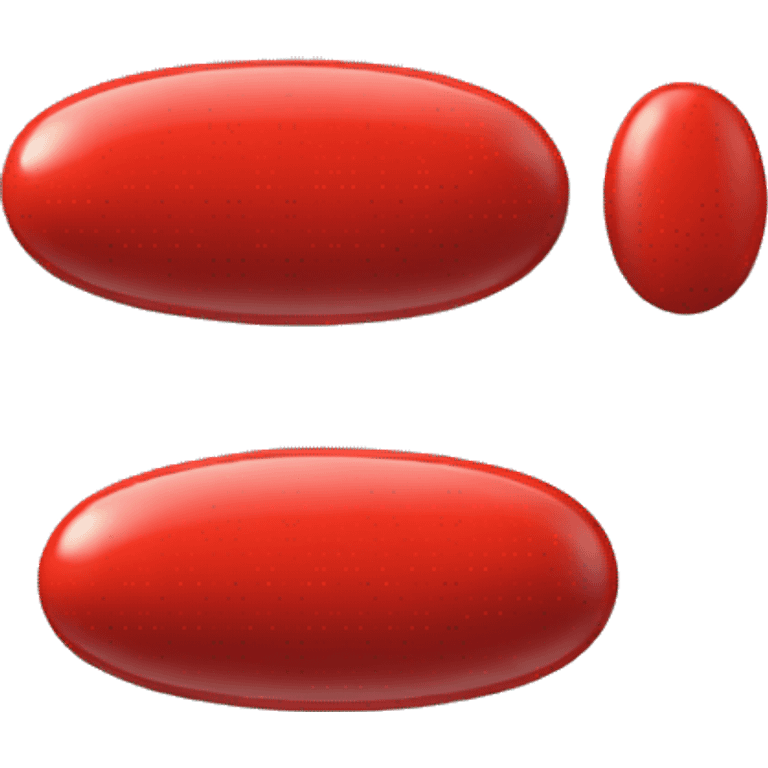 a red pill next to a red pill emoji