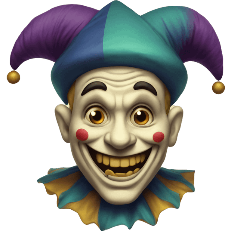 vintage scary jester  emoji