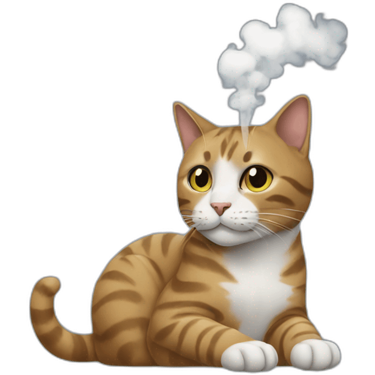 cat smoke emoji