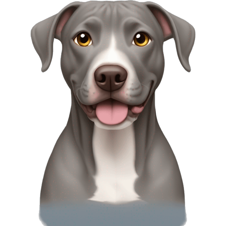 Weimaraner pitbull mix emoji