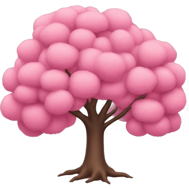 Pink tree emoji