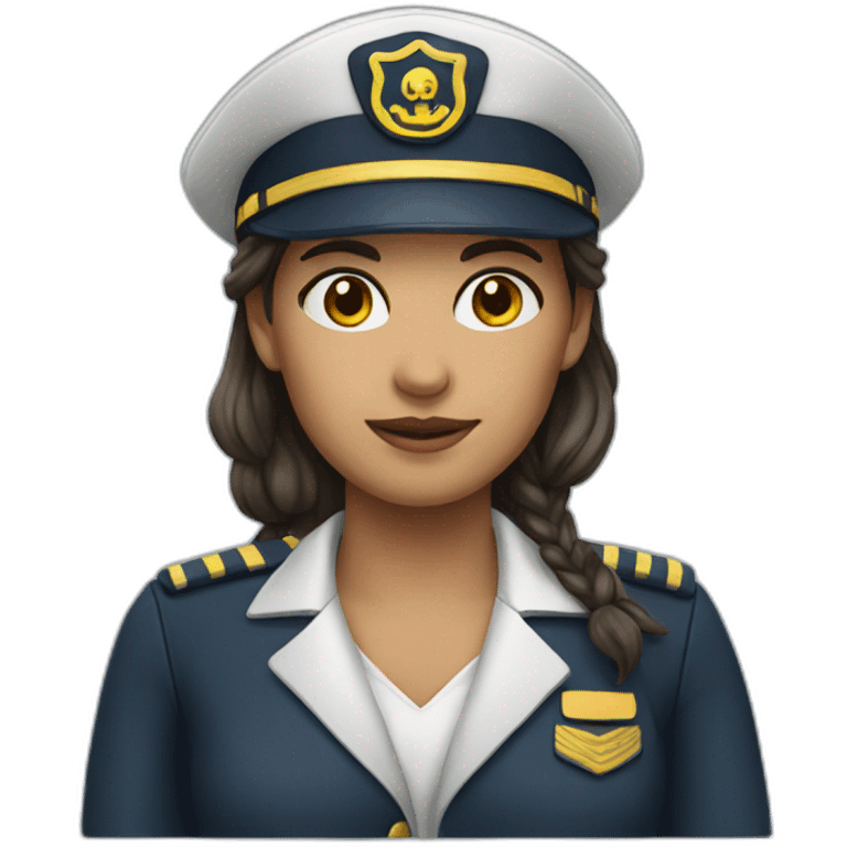 female boat captain emoji