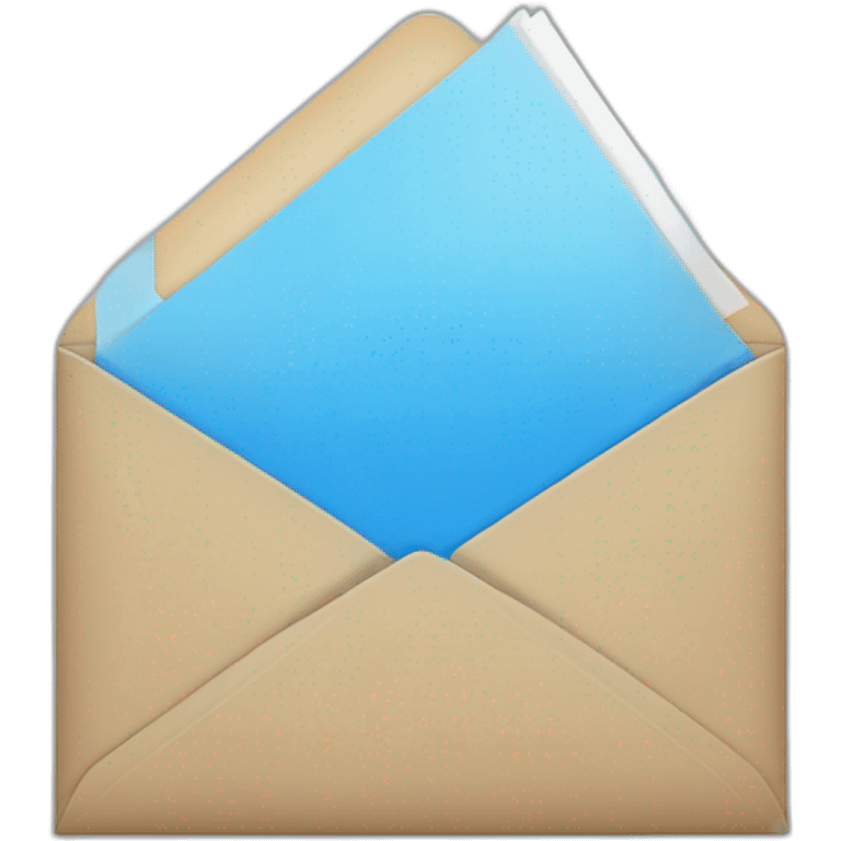 blue with white spikes envelope emoji