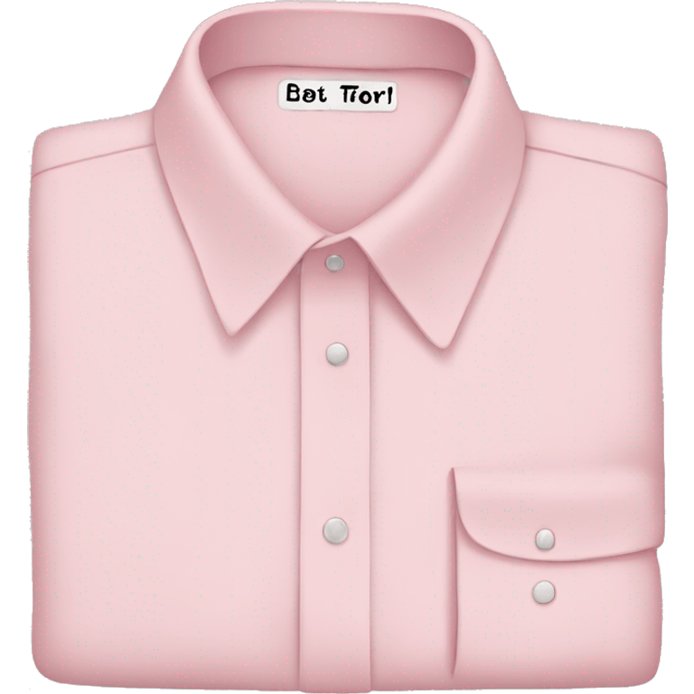 Light pink shirt emoji