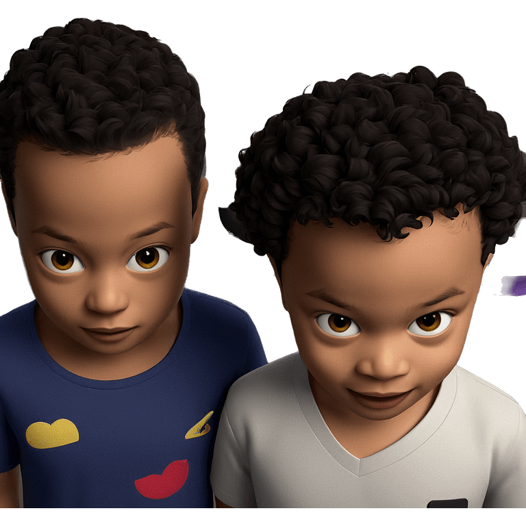 brothers in stylish attire emoji