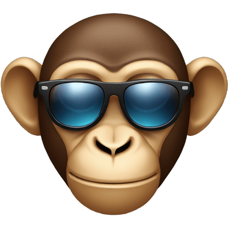 Monkey wearing shades emoji