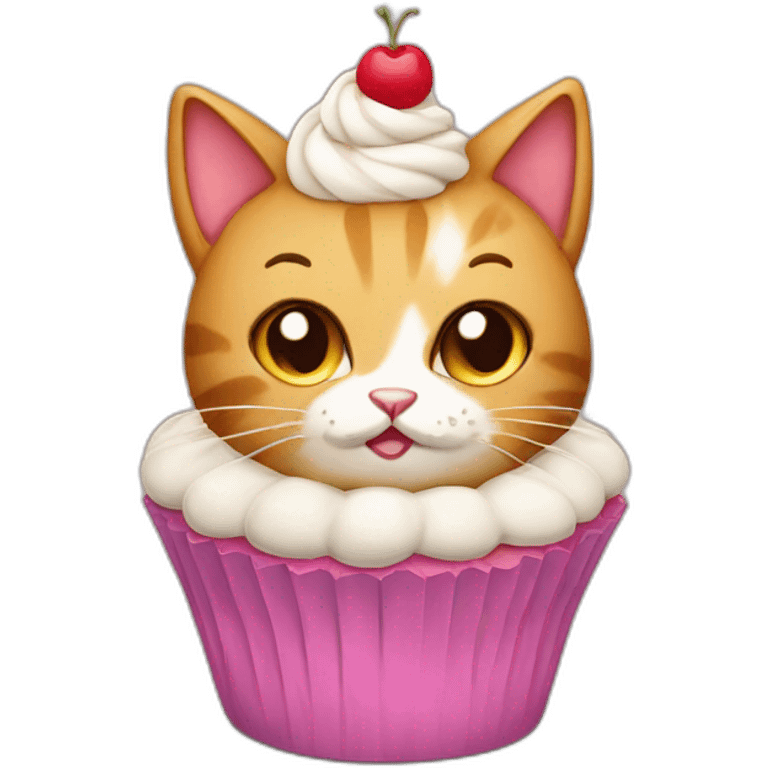 Cupcake cat emoji