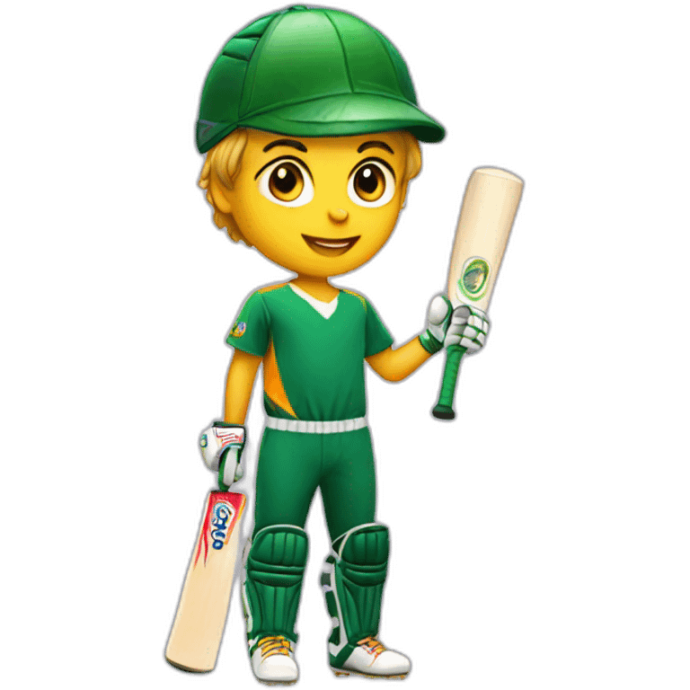 child cricketer emoji