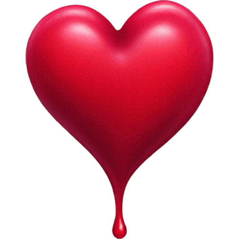 simple red bleeding heart emoji