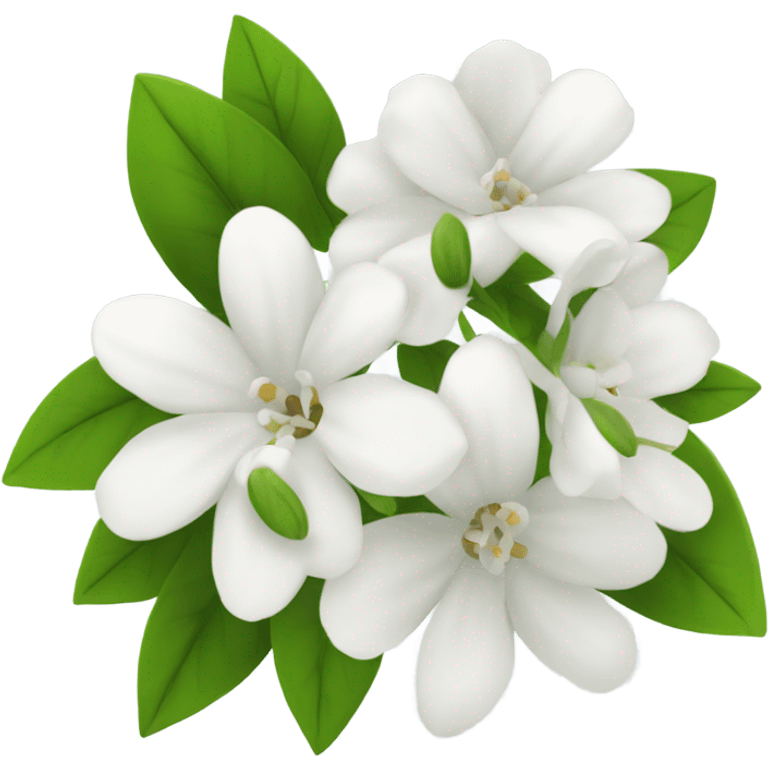 White flowers emoji