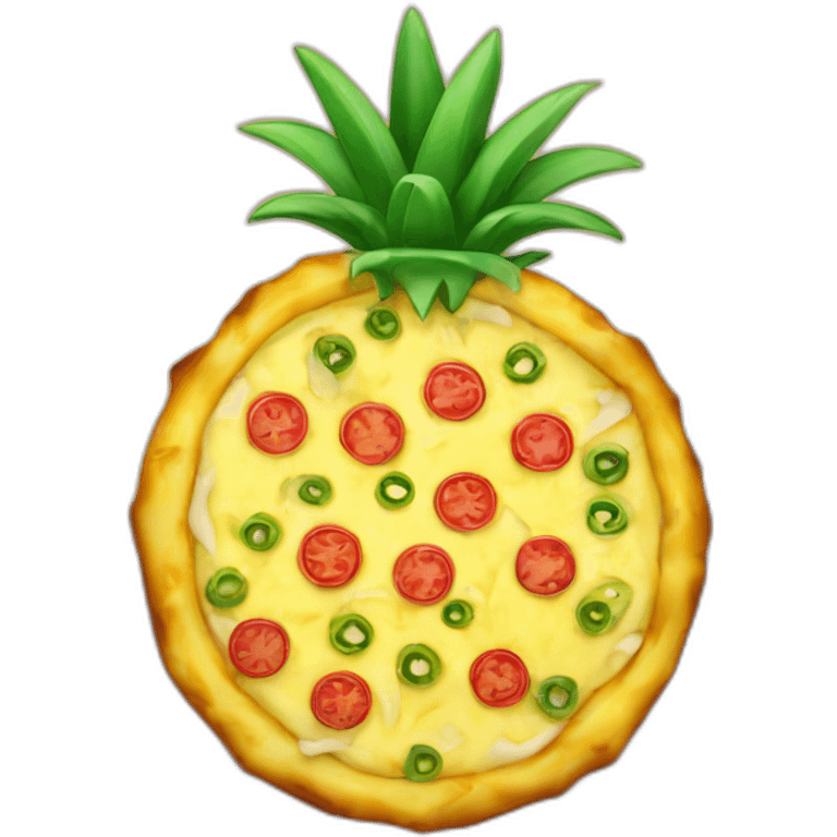 Pineapple pizza emoji