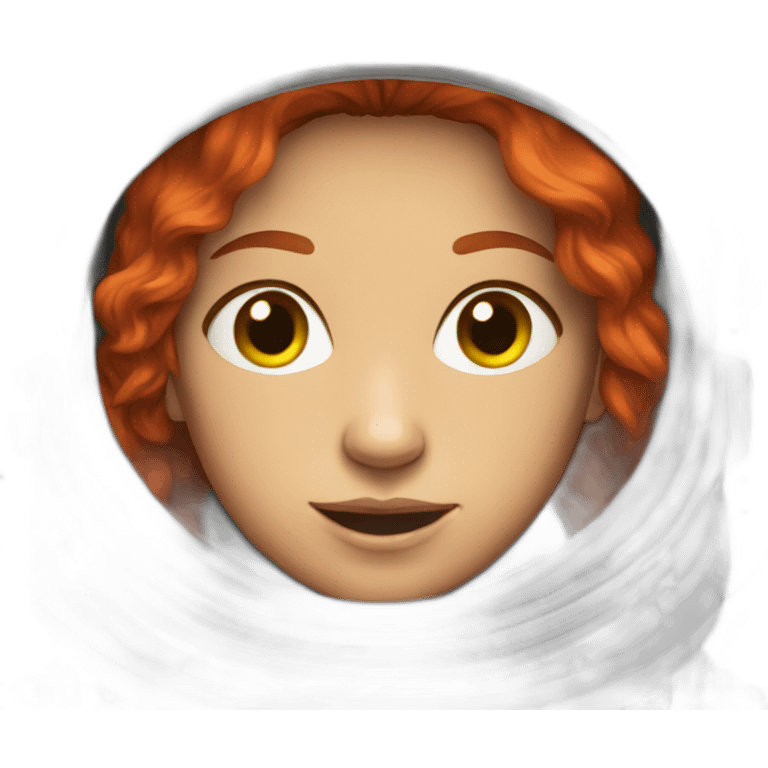 Women Space explorer red head emoji