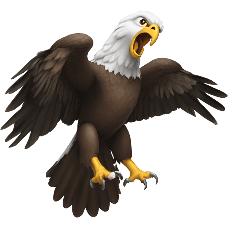 Eagle with a ram in its talons emoji