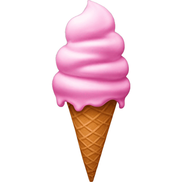 Pink ice cream cone  emoji