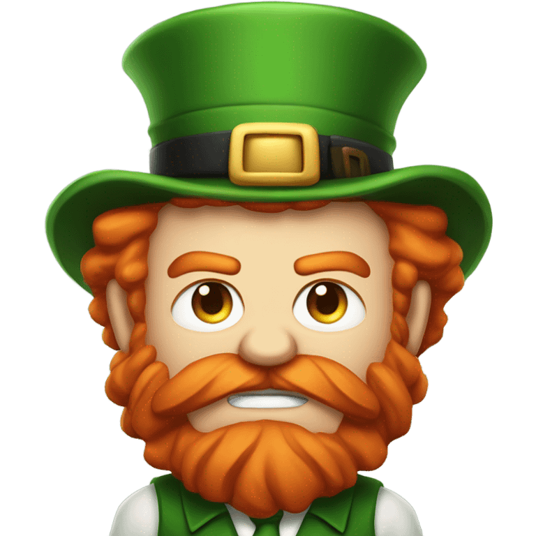 An angry leprechaun emoji