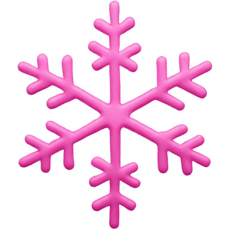 Pink snowflake emoji