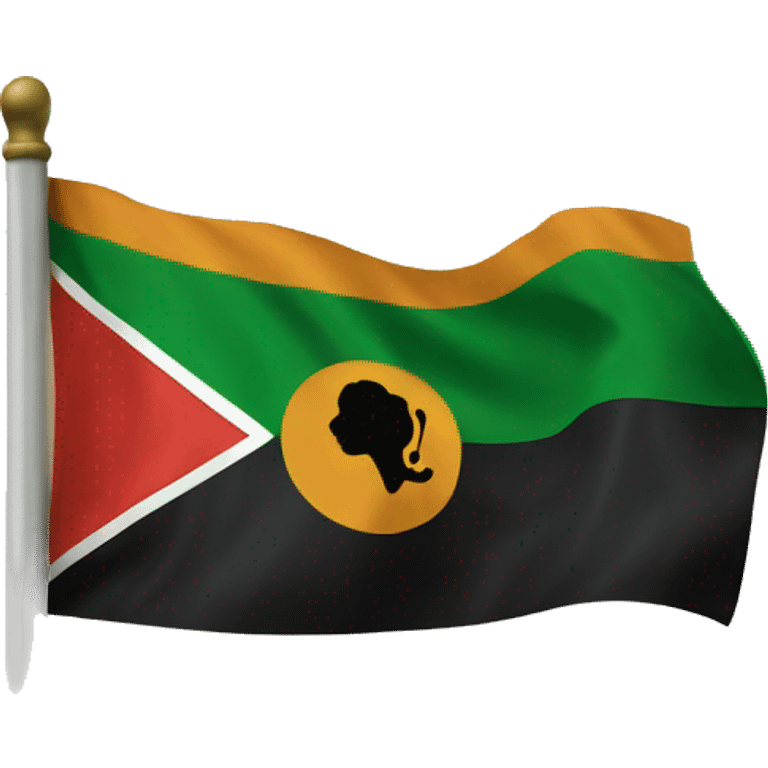 African American heritage flag emoji