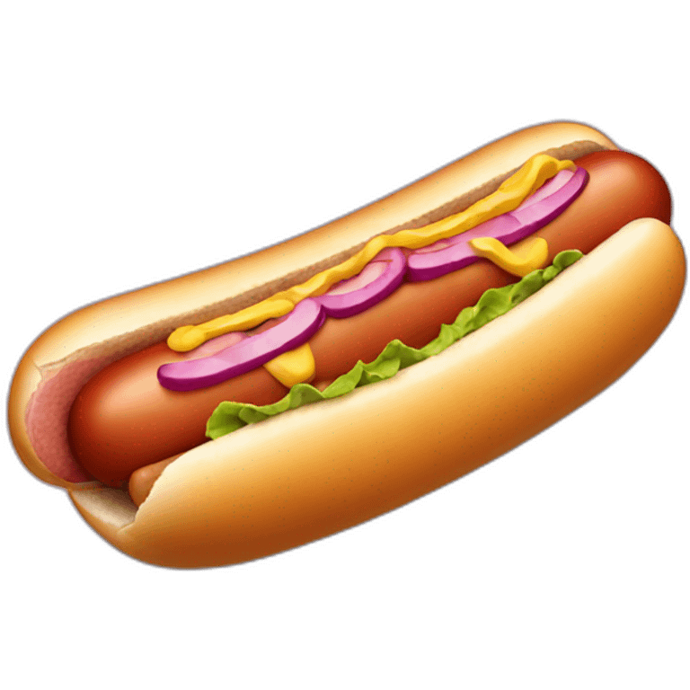 Hot dog emoji