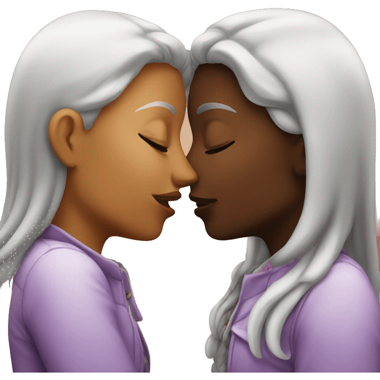 Lesbian kiss emoji