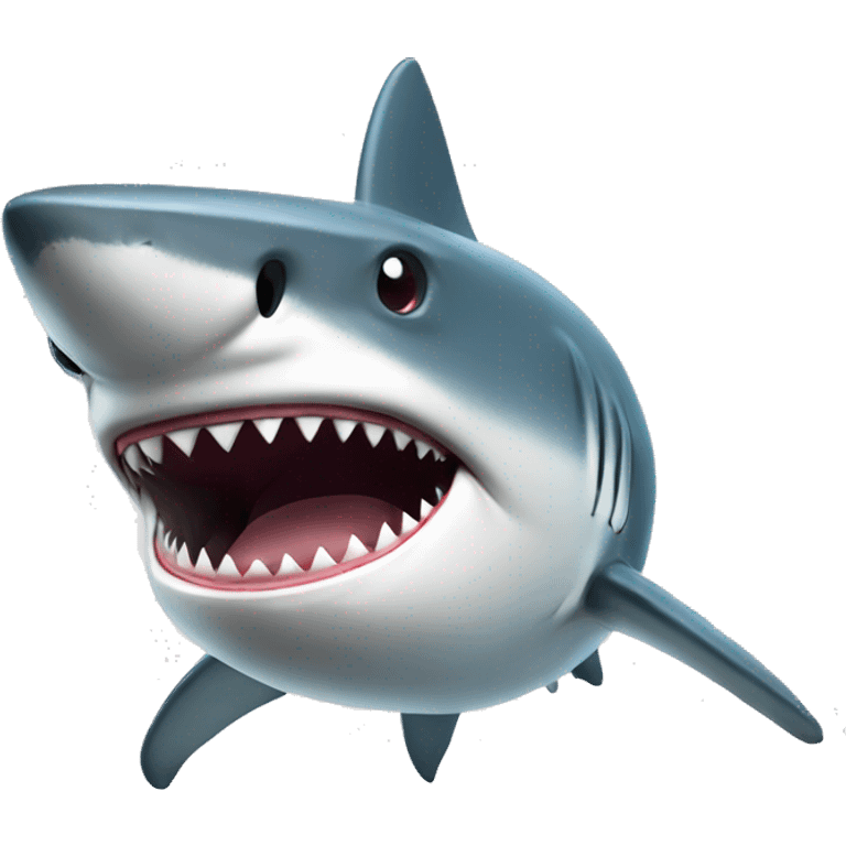 Shark with a top  emoji