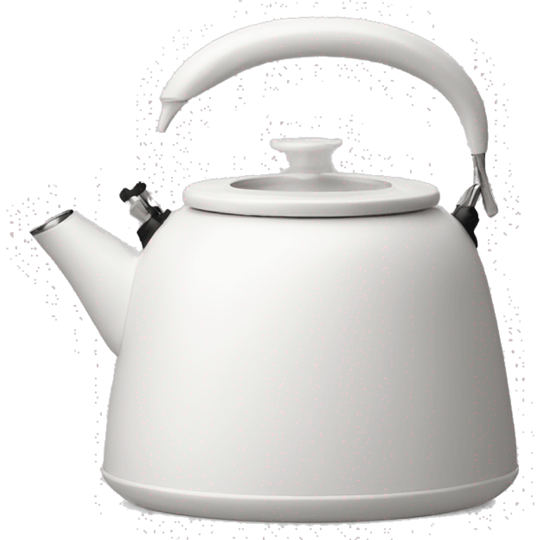 Light white aesthetic mini kettle emoji