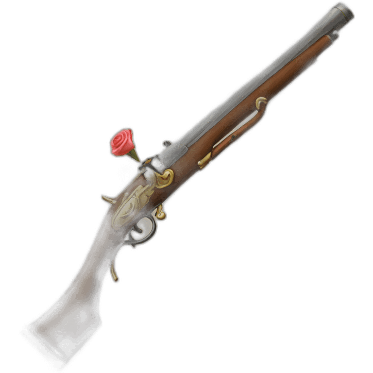 rose musket emoji