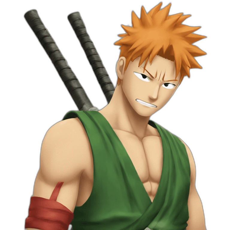 Zoro with kurama naruto emoji