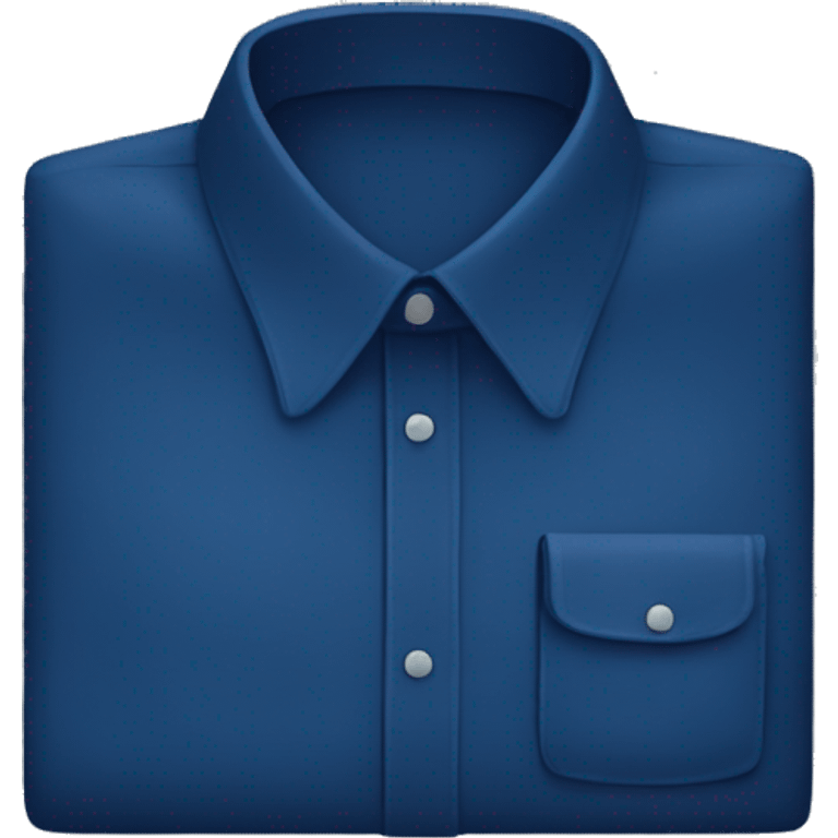 dark blue men's shirt emoji