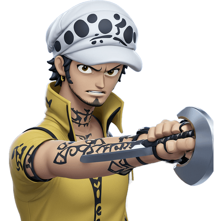 trafalgar law with sword emoji