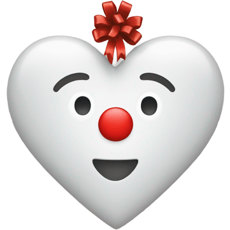 Christmas heart emoji