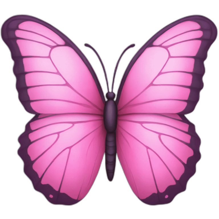 Pink butterfly emoji