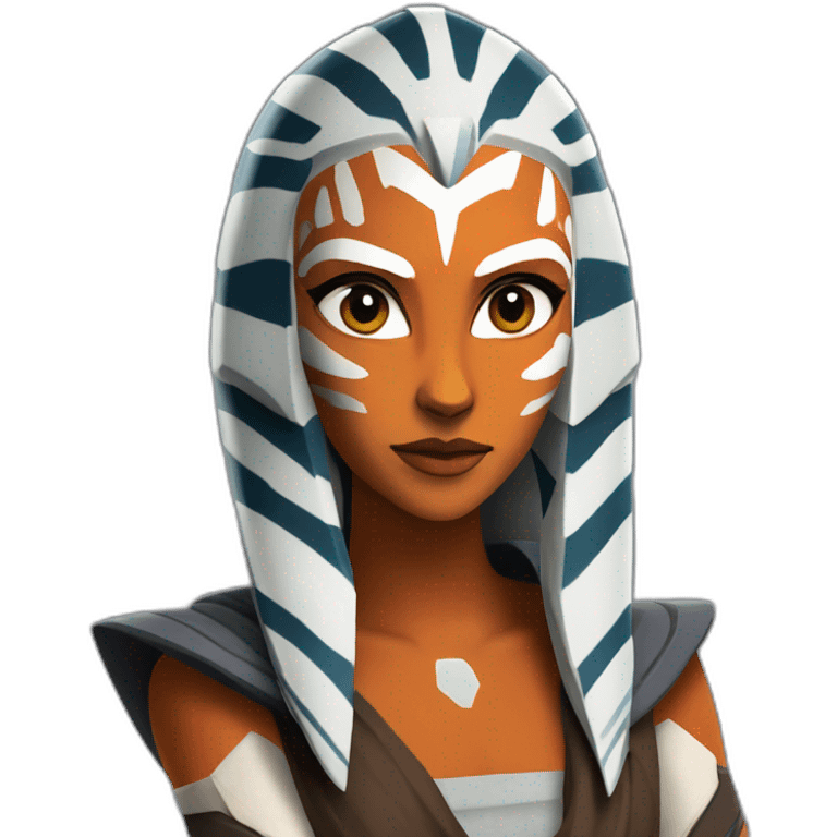 Ahsoka Tano (Portrait, front facing, Apple iOS 17 style) emoji