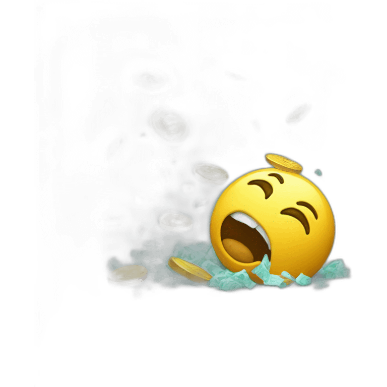 Financial falling emoji