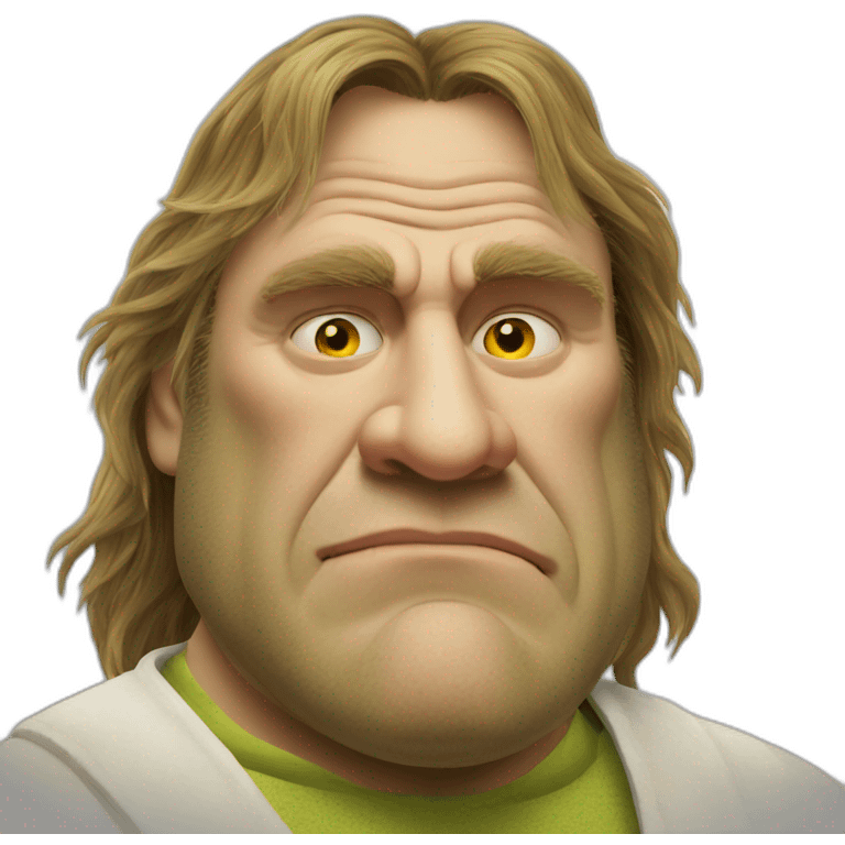 Depardieu ogre Shrek emoji