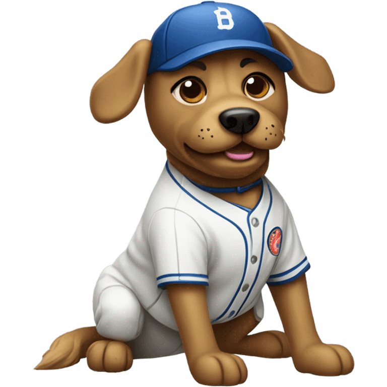 Baseball dog  emoji